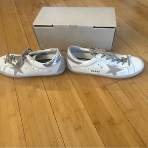 Golden goose super star classic white sneakers